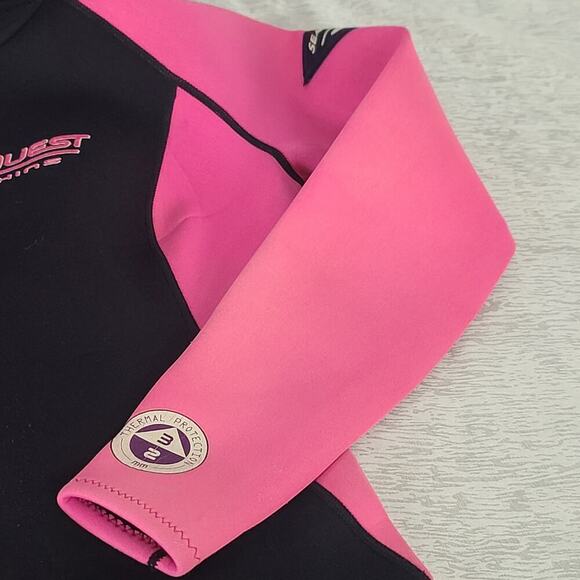 Seaquest women's full wetsuit Size 9-10 3MM Thermal protection knee pads - Picture 5 of 12